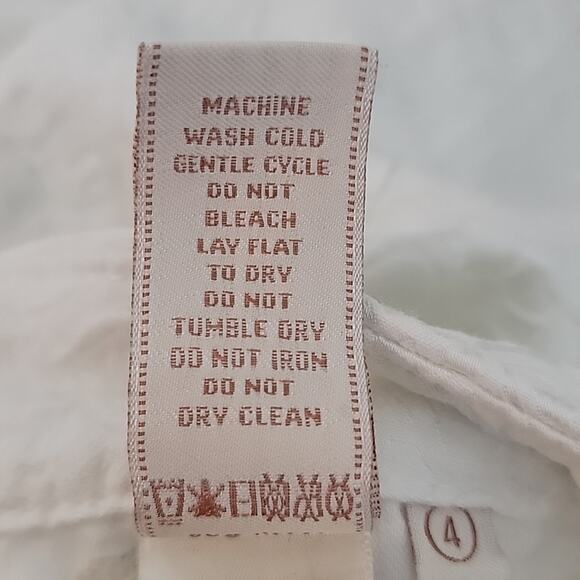 JEN7 by 7 For All Mankind White Lace Ankle Skinny Jeans Size 4 FLAWED - Picture 14 of 14